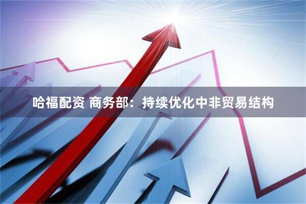 哈福配资 商务部：持续优化中非贸易结构