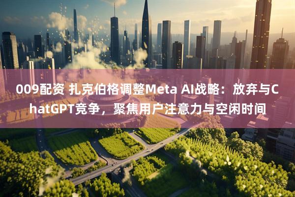 009配资 扎克伯格调整Meta AI战略：放弃与ChatGPT竞争，聚焦用户注意力与空闲时间