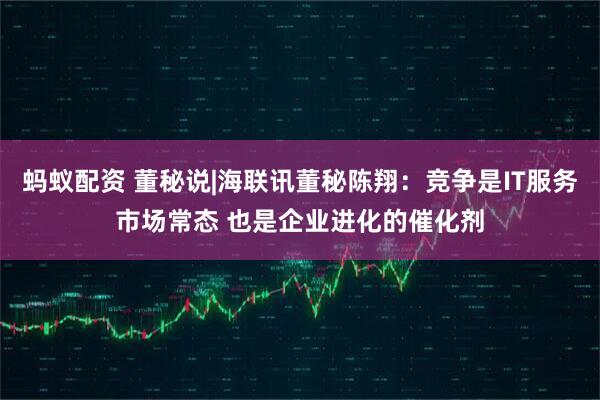 蚂蚁配资 董秘说|海联讯董秘陈翔：竞争是IT服务市场常态 也是企业进化的催化剂