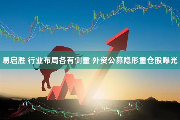易启胜 行业布局各有侧重 外资公募隐形重仓股曝光