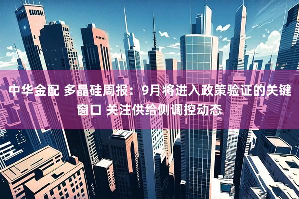 中华金配 多晶硅周报：9月将进入政策验证的关键窗口 关注供给侧调控动态